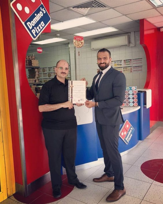 Dominos Certification Ceremony